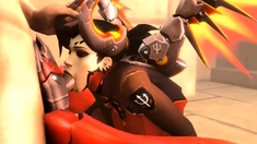 3D Sex Compilation of The Best Girl from Overwatch