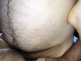 Jerry cums in his new Chubby Sub Daddy's bottom