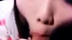 Chinese teen sucking cock and talking dirty