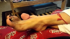 Asian Footjob