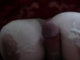 I fuck her tits and she is licking my balls and ass