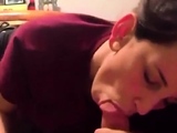 Amateur Girlfriend Love Sucking Cock but Hates Cum