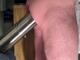 Real steel - hard anal work with hard dildo