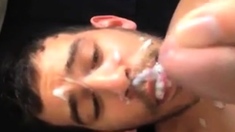 Arab Boy Take The Full Load Of Daddys Cum..