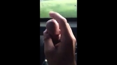 playing with big dick in bus