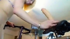 Big Dildo Bike Ride Workout