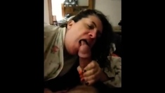 Mom gives Dad a morning Blowjob on Periscope