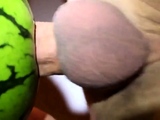 fruit fuck and self swallow - the best comes after cumming