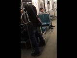 Asian twink get's BJ from older man in a subway