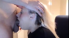 Facefucked blonde