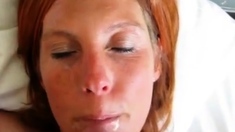 Redhead MILF Facial