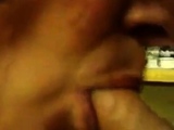 Daddy blows it in stockroom