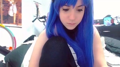 Cute blonde amateur webcam teen masturbating