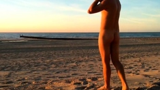 Naked at the beach