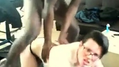 Fem Bottom Getting Fucked Bareback By Black Dick