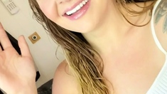 Blonde teen Sierras first erotic masturbation video