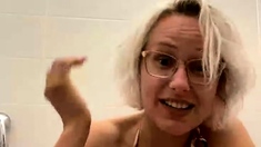 Big boobs milf masturbates with her dildo