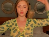 Cute curly brunette solo webcam masturbation