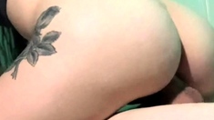 Amateur teen Blowjob with hardcore drilling