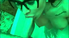 Real blonde amateur giving a POV blowjob