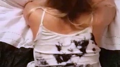 Tight ass brunette amateur Angel Hott