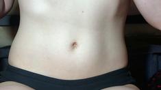 Amateur young teen solo masturbation on her livingroom