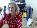 Blonde solo jerking off