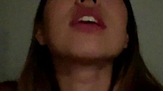 Small titted babe toys her pussy on webcam