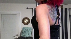 Teen solo anal masturbation