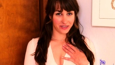 Brunette amateur blowjob and cock riding to earn some cash