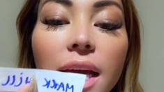 Webcam Asian chick anal masturbation tease