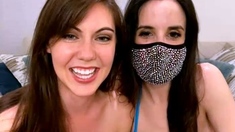 Big boob brunette masturbates on webcam