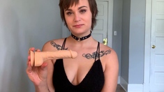 Beautiful Sonya having a horny solo toy masturbation