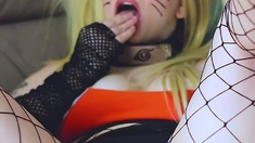 Sexy hottie Anetta Keys enjoys a solo toy masturbation