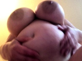 Australian BBW with big boobs gives blowjob