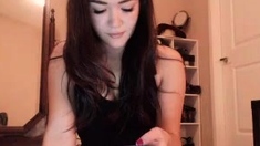 Solo booty assed babe ass toying masturbation in hi def