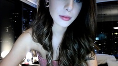 Brunette Solo Webcam Masturbation