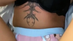 Amateur hottie solo masturbation