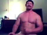 Ginger Muscle Stud Masturbates on Webcam