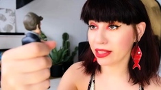 Giantess goddess vs Tinys POV from my mouth and asshole
