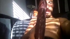 Big-Cock Daddy Masturbating Solo
