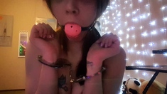 Cute blonde amateur webcam teen masturbating