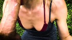 Interrupted by a Buffalo? Intense Deepthroat with Cum in