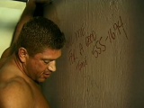 After a great glory hole blowjob he wanted to fuck his hairy ass