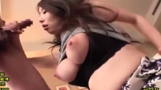 Japanese girl has big boobs