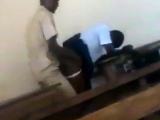 teen african students fucking doggstyle in class