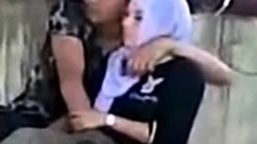 indonesian- hijab girl fingered