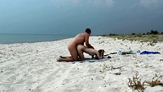 Real public beach fun