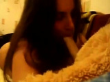 teen fucks teddy bear on webcam