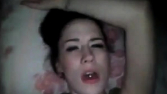 Girlfriend Gets Creamy Pussy Fucked And Receives Cumshot